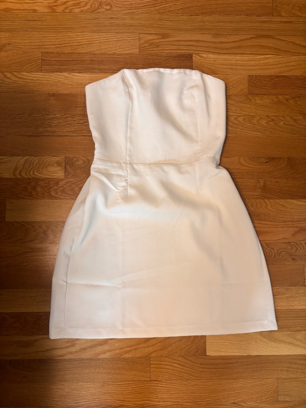 Song of Style Strapless White Mini Dress